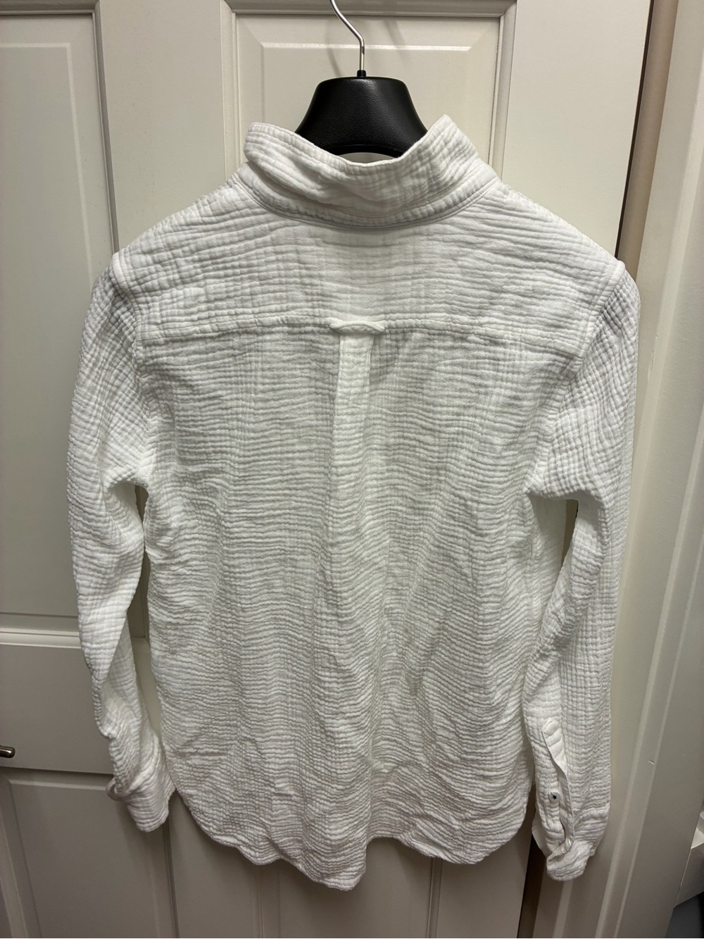 J. Crew White Gauze Button-Down Shirt - Picture 2 of 3